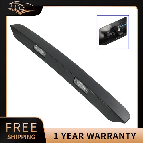 Rear black tailgate trim - black,