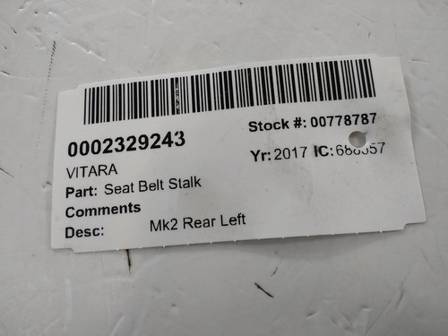 Suzuki vitara seat belt stalk - seat,