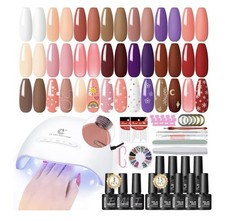 34PCS Gel Nail Sets Starter