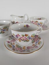 Abbeydale Duffield Derbyshire Bone China Tea Set For Two