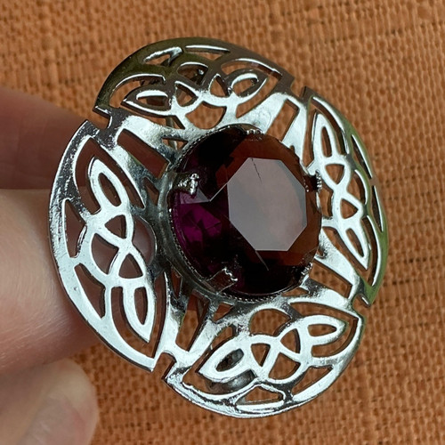 Vintage celtic knot brooch - celtic,