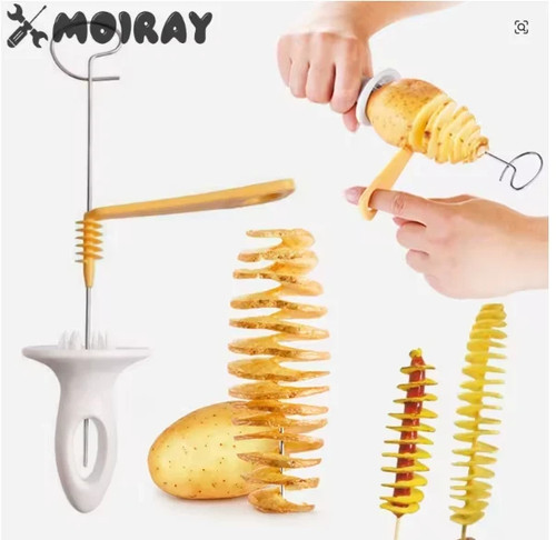 Spiral potato cutter twisted - spiral,