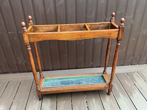 Hall stand antique solid oak - stand.,