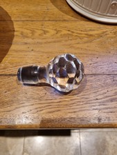 Crystal glass decanter stopper - glass,