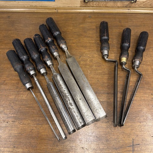 Vintage paring gouges job lot - paring,
