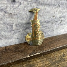 Vintage Raleigh Bicycle Head Tube Badge Brass Heron Nottingham England Emblem