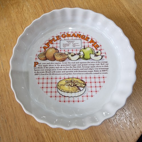Apple orange pie ceramic - pie,