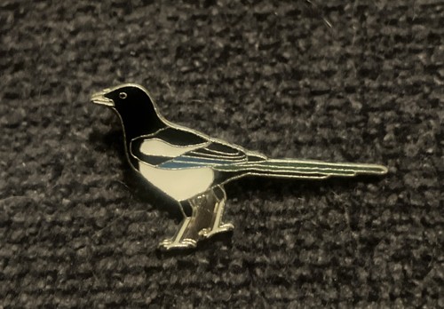 Rspb magpie pin badge - pin, bird