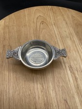 Vintage Scottish Pewter Quaich - Classic Malts Of  Scotland