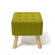 Square Fabric Sofa Footstool