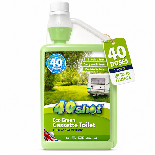 Shot green toilet fluid - shot,