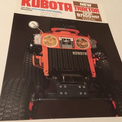 Kubota diesel tractor b7100hst - tractor,