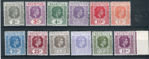 Mauritius kgvi 1938 - mauritius, 1938-49