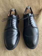 Allen Edmonds Leeds Black Shell Cordovan Plain Toe Derby Shoes Size US 10 E