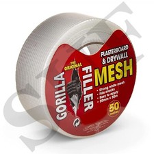 Gorilla Filler Jointing Tape Plasterboard Drywall Mesh Plasterers Scrim 50mm 50m