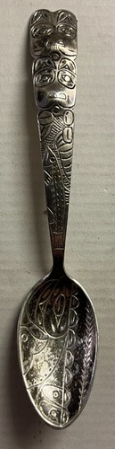 Silver antique spoon - antique,