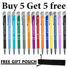 Personalised Pen Promotional your message Top Quality Laser Engraved Bulk Order