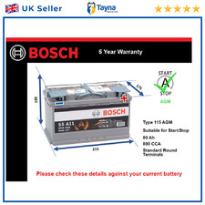 AGM Car Battery S5A11 Bosch
