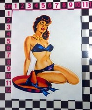 Sexy 1960's Pinup Sticker for Lambretta Vespa Scooter Iso Piaggio