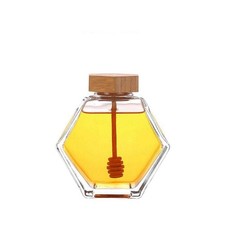 1Pc Hexagon Glass Honey Honey