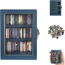 Shake Away Anxiety Small Bookshelf w/ 60 Mini Books Library Ornament Home Decor