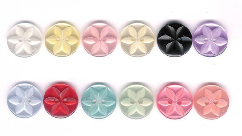 Buttons small round baby - buttons, star