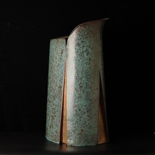 Massive  hand hammered   copper vase    ZK37