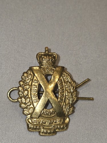 Scottish horse regiment brass - horse,