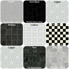 Square Stone Tile Effect Vinyl