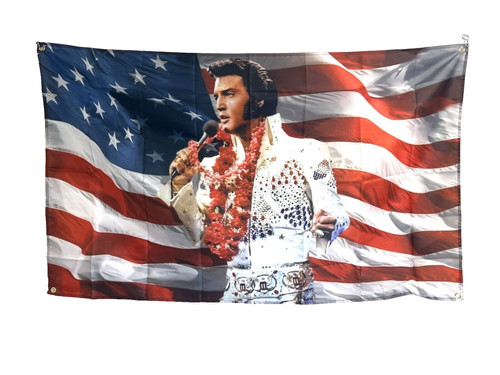 Elvis presley usa flag wall - elvis,