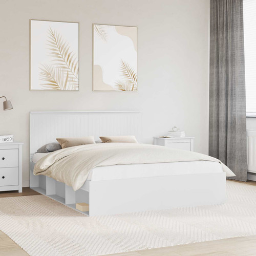 Bed frame white super king - frame,