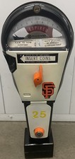 Vintage Rockwell Parking Meter 10 Hr San Francisco Giants #25 Bonds No Key WORKS
