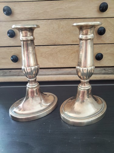 Pair georgian brass - pair, of