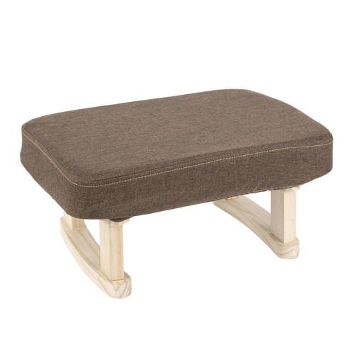Wooden ottoman footstool - ottoman,