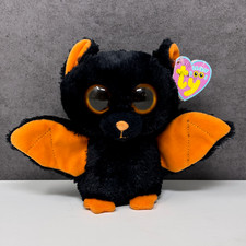 Rare Ty Beanie Boos Boo 2010 - Midnight the Halloween Bat Plush Soft Toy 6"