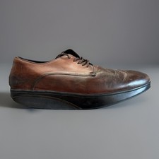 MBT Kabisa Men's 44 Oxford Walking Shoes Rocker Sole Brown Leather Comfort