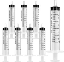 Plastic Syringes, 8Pcs No