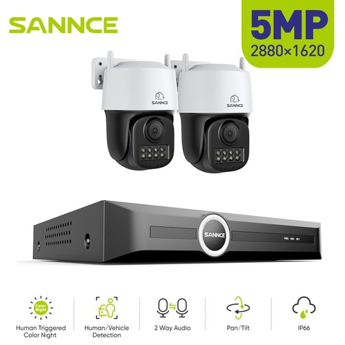 Sannce 5mp cctv system - sannce,
