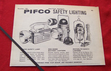 PIFCO MOTORING TORCHES  1961 ORIGINAL VINTAGE ADVERT