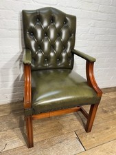 Chesterfield Leather Chair . Desk Chair  . Free Delivery Available