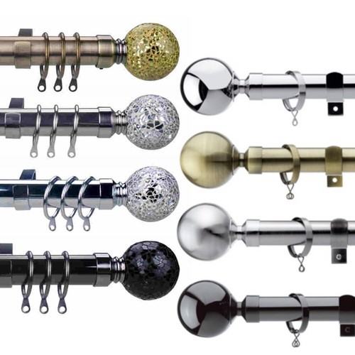 Metal curtain poles extendable - curtain,
