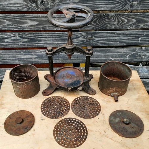 Vintage french fruit press - fruit,