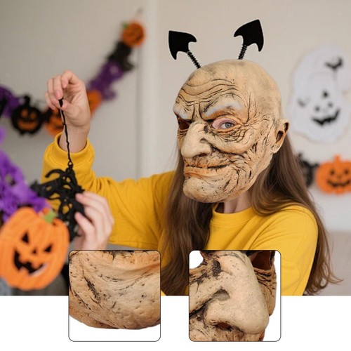 Realistic old man mask - realistic,