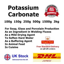 POTASSIUM CARBONATE 99.9% Pure High Quality * Multi Size 100g - 3kg FREE COURIER