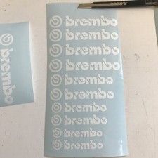 10x Brembo Calipers Stickers