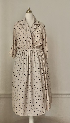 Leslie fay vintage cream - leslie,