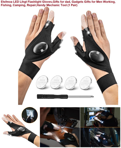 Pair finger gloves with led - pair,