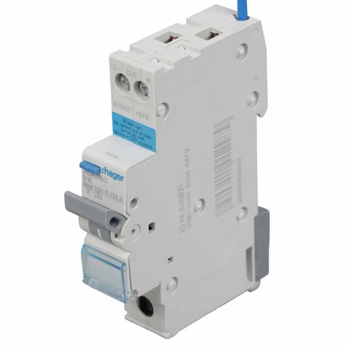 Hager 16a single pole module - hager,