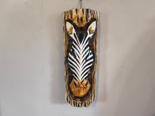 Wooden zebra wall art - wooden,