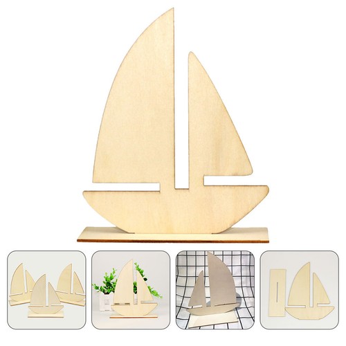 12pcs rustic boat shape wooden - 12pcs,